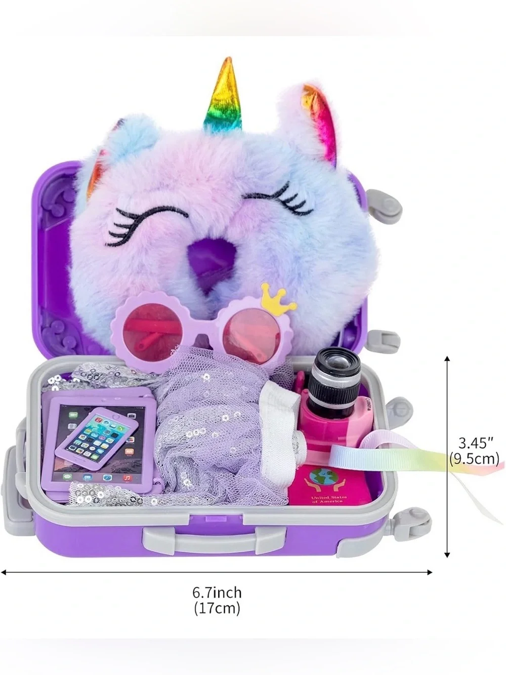 Travel Suitcase Play Set w/ Outfit & Accessories for 18” Dolls